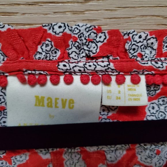 Anthropologie Maeve Top. Size 2 (fits like 4/relaxed fit; great condition!) - Picture 5 of 5